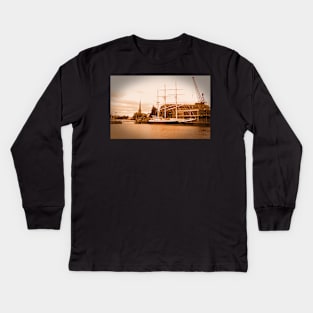 STS Lord Nelson, Bristol Kids Long Sleeve T-Shirt